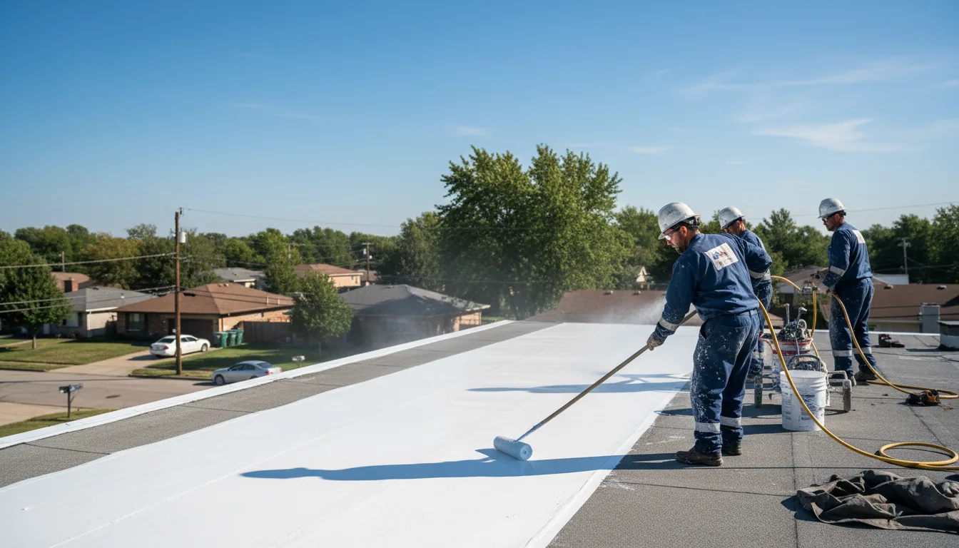 Commercial roof coating in Penn Run, PA near me